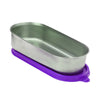Signoraware Flat Container Oval Steel 650ml