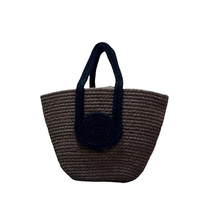 Attractive Hand Bag Large Tote Bamboo Beach Basket for Women Jute Handmade