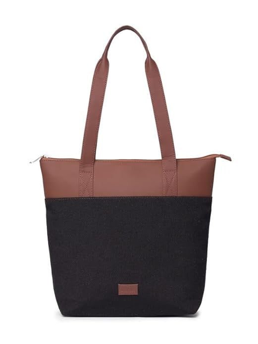 Zouk Printed Women's Jute Handcrafted & Leather Everyday Tote Bag