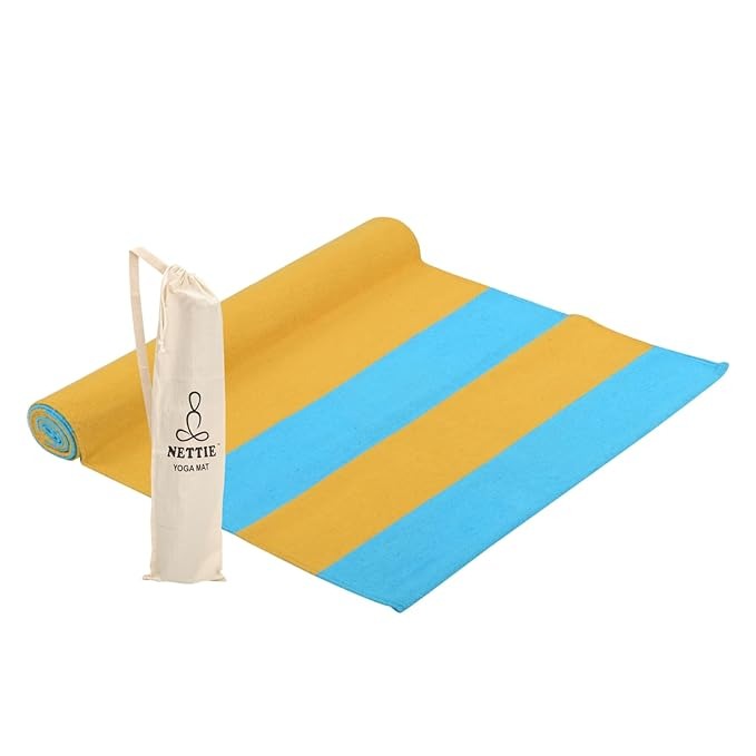Nettie Nature Range Anti-Skid Handloom Cotton Yoga Mat