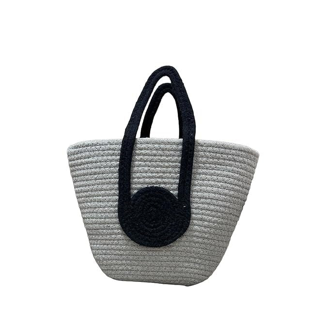 Attractive Hand Bag Large Tote Bamboo Beach Basket for Women Jute Handmade