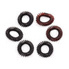 Bronson Professional Spiral Hair Ties Rubber Band Hair Coils Telephone Wire 6 Piece Dark Brown