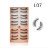 Bronson Professional Eyelash Set 3D False Long and Natural Eye Makeup 10 Pairs L07