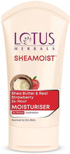Lotus Herbals Sheamoist Shea Butter And Real Strawberry 24 Hour Moisturiser - 100 gms