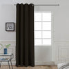 Divine Casa Super Satin Semi Blackout Door Curtains 7 feet Long Curtain Holder Colour Jet Black (Pack of 1)