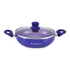 Wonderchef Blueberry Aluminium 24cm Wok Non-Stick Induction Friendly