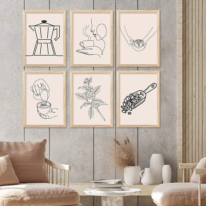 Kotart Restaurant Theme Digital Painting for Kitchen Restaurant Cafe Wall Decoration H