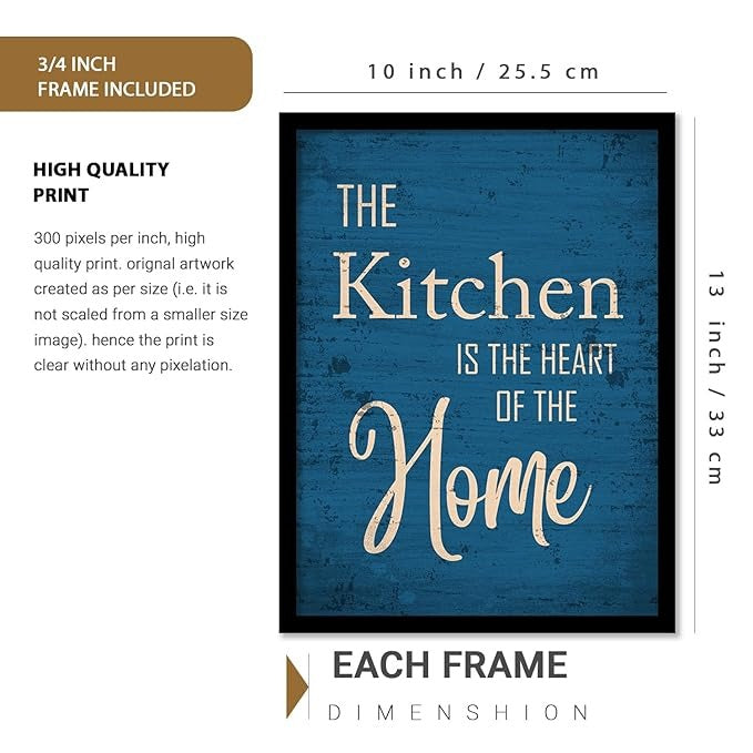 Kotart Wood Restaurant Quotes Framed Posters For Kitchen Wall Decoration Kitchen 2
