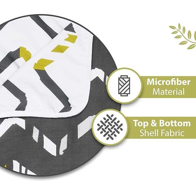 Divine Casa 120 GSM Polyester Reversible Lightweight Single Bed Blanket Winter Dohar Sofa Throw Soft & Cozy December Sky