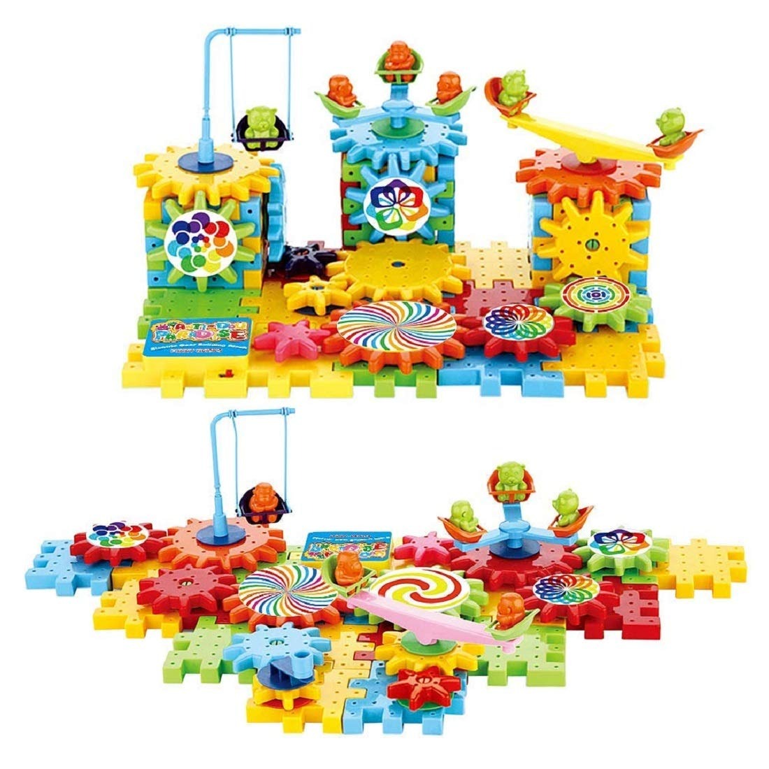 Chocozone Operated 81pcs Rotating Building Blocks STEM Kit