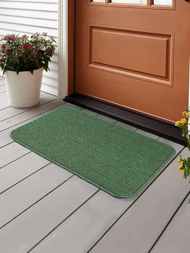 Saral Home Striped Soft PP Yarn Doormat Anti Skid Backing