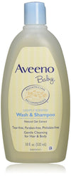 Aveeno Baby Wash & Shampoo Lightly Scented - 532 ml