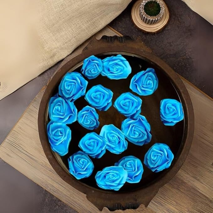 Artificial Foam Floating Rose Flowers 24 Pcs