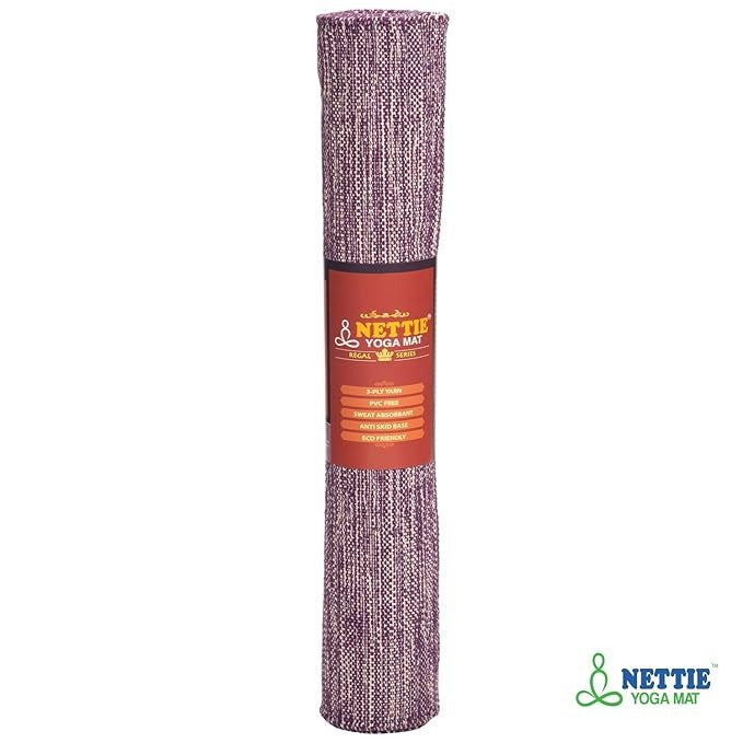 Nettie Handloom Cotton Anti-Skid Yoga Mat Regal Series