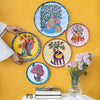Ritualistic Gondh Wall Plates Wall Decor Set of 5 Plates