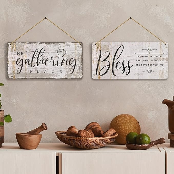 Kotart Kitchen Quotes Wooden Wall Art Hanging for Restaurant Bar Dianing Area 8