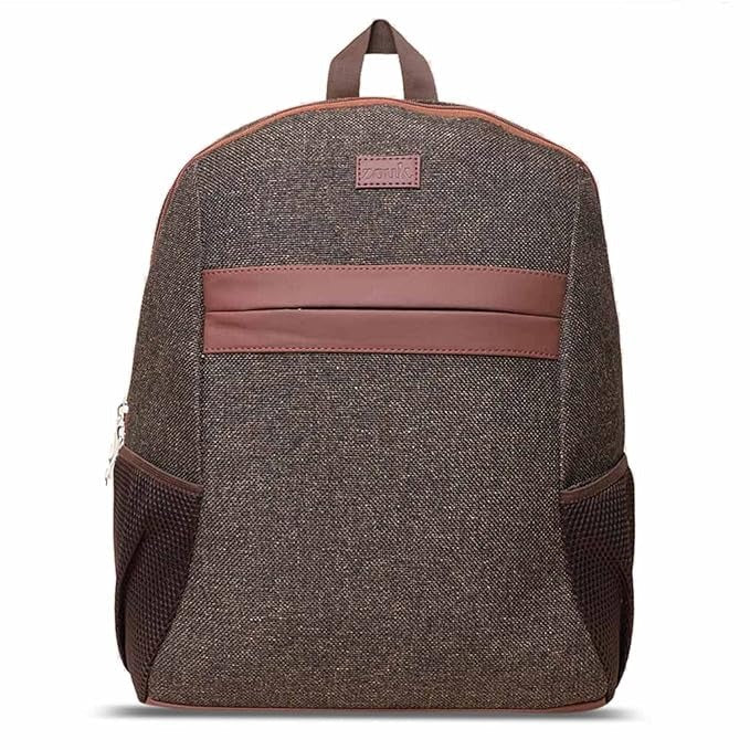 Zouk Printed Women's Jute Handcrafted Vegan Leather Multicolor Classic Backpack