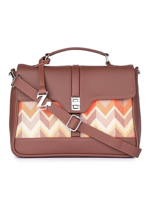 Zouk Women's Vegan Leather & Jute Satchel bag with Adjustable Strap Top Handle