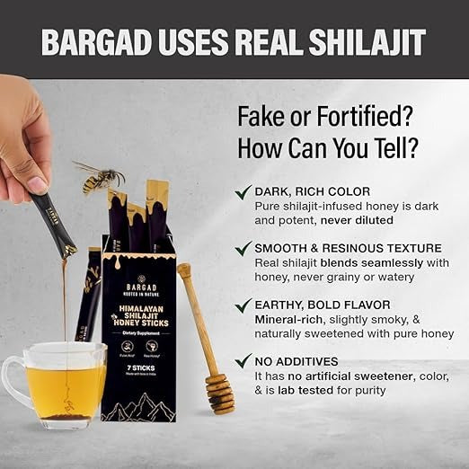 Bargad Pure Himalayan Shilajit Honey Sticks - 7 Sticks