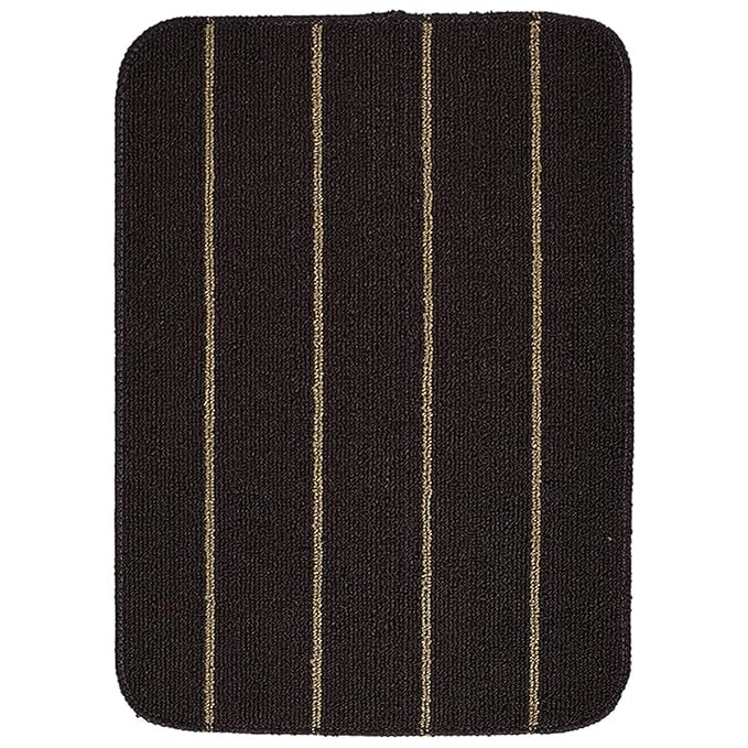 Saral Home Striped Soft PP Yarn Doormat Anti Skid Backing