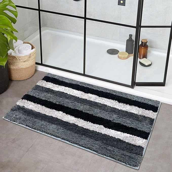 Luxe Home Jericho Doormat 2500 GSM Super Soft Microfiber Anti-Skid Mat Colour Shadow 60x90 cm