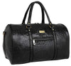 Fur Jaden Brown Textured Leatherette Stylish & Spacious Weekender Duffle Bag for Travel for Men and Women
