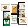 Kotart Wood Coffee is Like a Hug Cooking Quotes Wall Posters With Frame Set Of 8