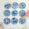 Ritualistic Holland Wall Sculpture for Home Decoration Wall Painting for Living Room Wall Art Set of 9 Plates
