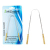 MiDazzle Stainless Steel Brass Handle Tongue Cleaner