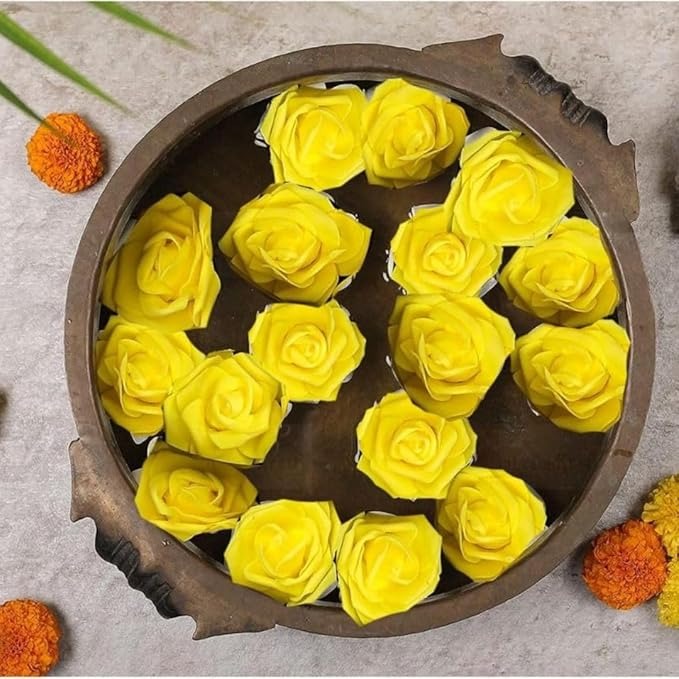 Artificial Foam Floating Rose Flowers 24 Pcs