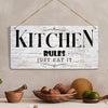 Kotart Kitchen Rules Wall Hangings For Cafe Restaurant Bar Lounge MDF