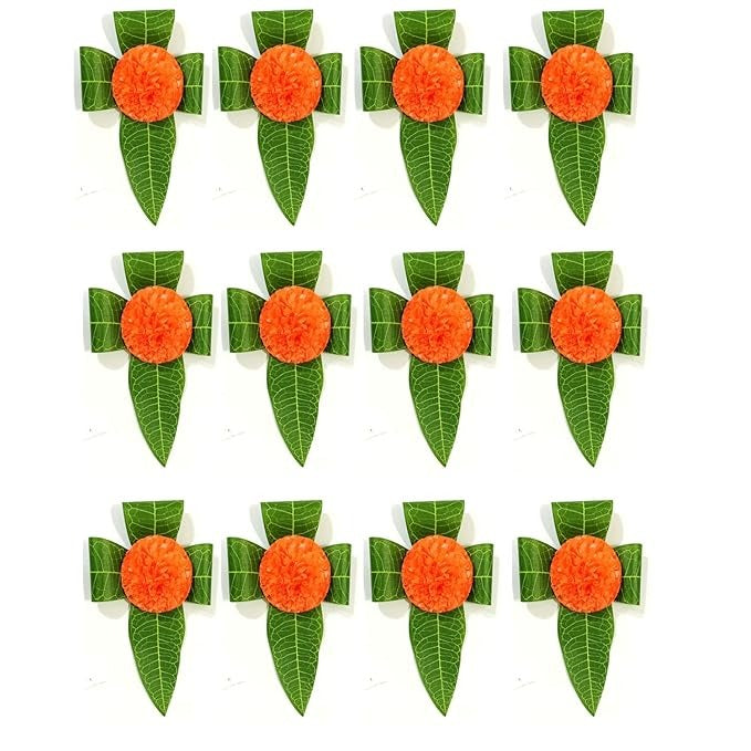 Stylish Mango Leaves and Flowers Decoration at Home Beautifully Crafted Artificial Flower