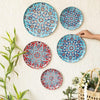 Ritualistic Turkish Wall Plates for Home Decoration Wall Showpiece Set of 5 Plates
