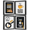 Kotart Wall Posters with Frame for Kitchen Restaurant Cafe Framed Quotes Count The Memories C