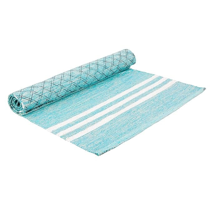 Atvi Fit Pure Cotton Anti Skid  Machine Wash Yoga Mat 73inches x 24inches 5mm thickness