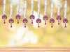 JH Gallery Lotus Hangings for Decoration Floral Wall Hangings for Temple Decor Lotus Hangings Pack of 10