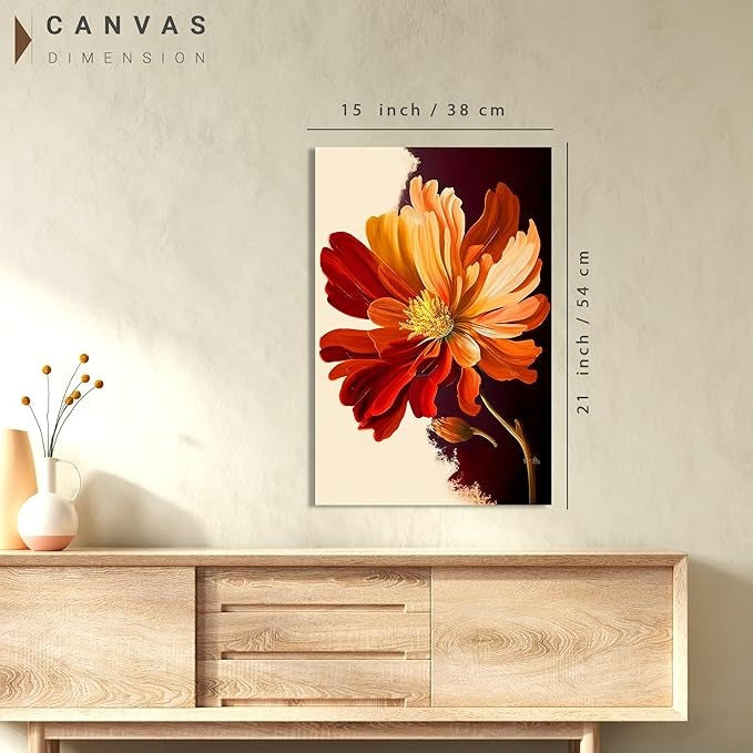 Kotart Modern Floral Art Canvas Paintings for Bedroom Room Living Room Nature Inspired Abstract Canvas Painting Style08