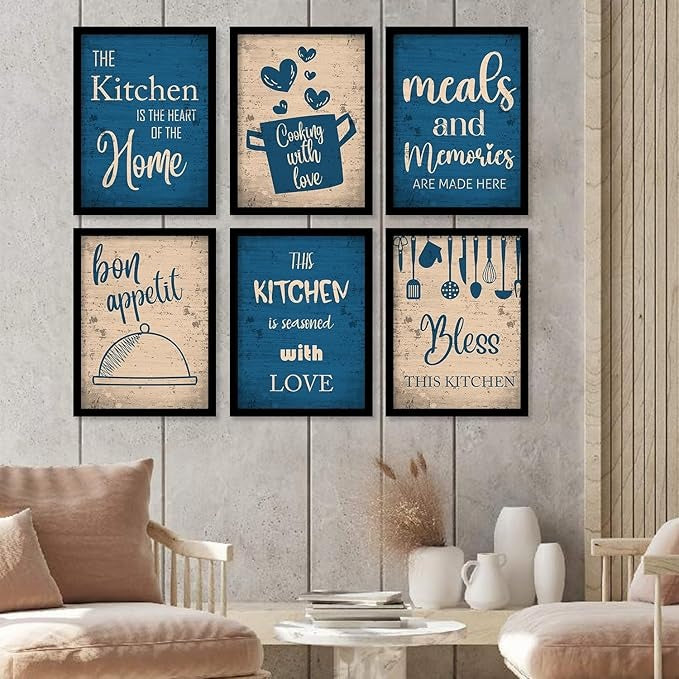 Kotart Wood Restaurant Quotes Framed Posters For Kitchen Wall Decoration Kitchen 2