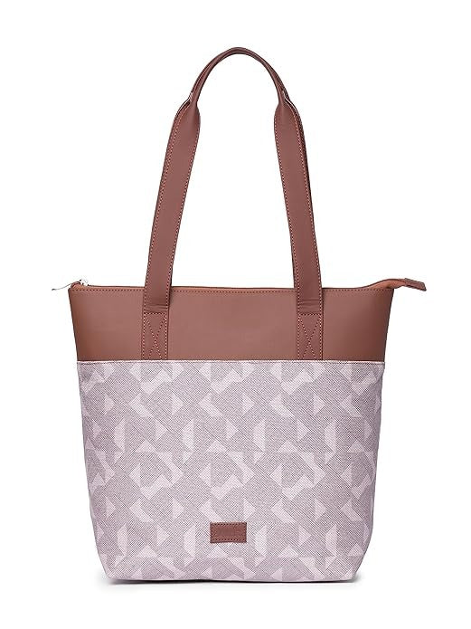 Zouk Printed Women's Jute Handcrafted & Leather Everyday Tote Bag