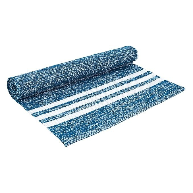 Atvi Fit Pure Cotton Anti Skid  Machine Wash Yoga Mat 73inches x 24inches 5mm thickness