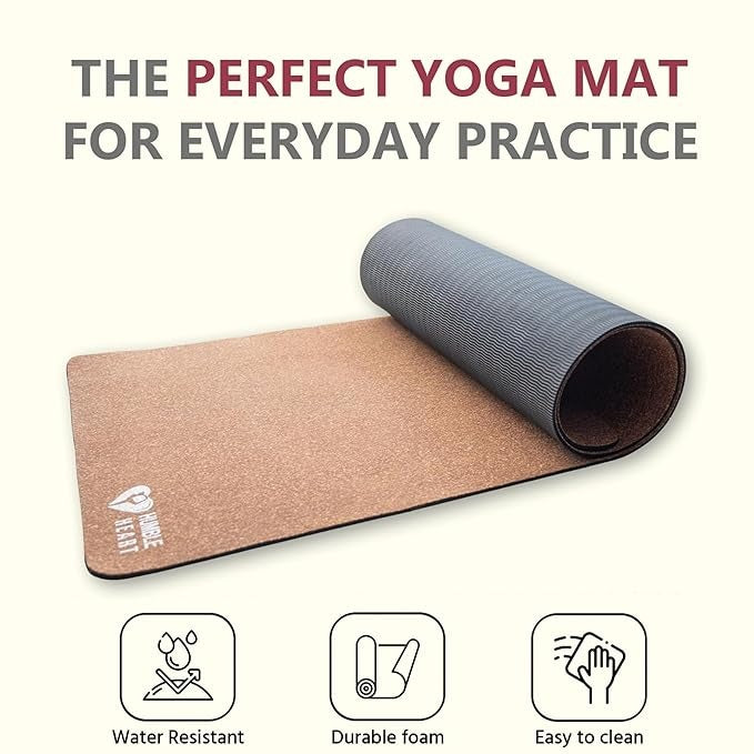 Humble Heart Antimicrobial Ultimate advance Cork Yoga Mat