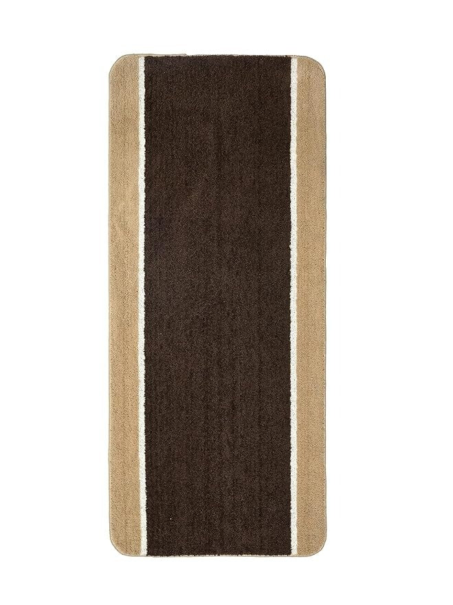 Saral Home Stripe Microfiber Durable & Washable Multipurpose Runner