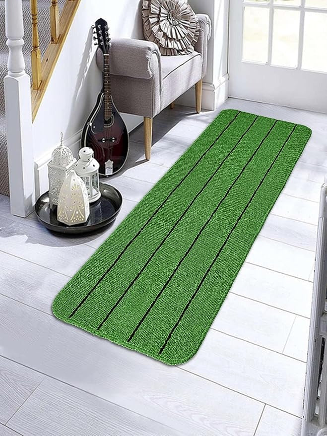 Saral Home Easy Living Polypropylene Rectangular Striped Soft Pp Yarn Durable & Washable Multipurpose Runner