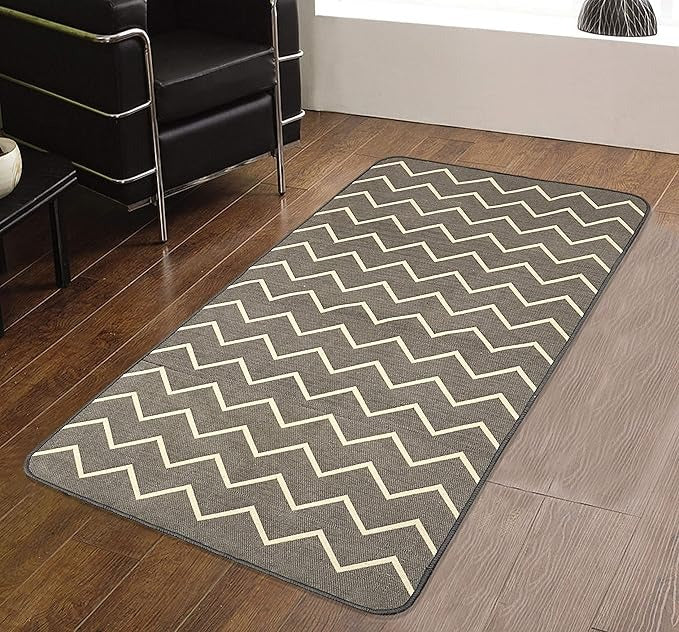 Saral Home Zig Zag Designer Soft Cotton Durable & Washable Multipurpose Runner