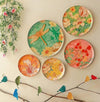 Ritualistic Pastel Wall Plates for Home Decoration Set of 5 Plates