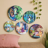 Ritualistic Slice of Life Wall Plates & Paintings Set of 5