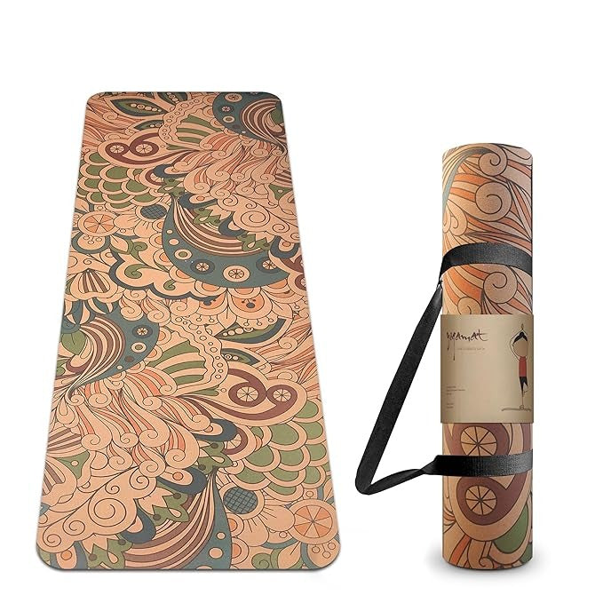 Kimy Home Premium Non Toxic Cork Yoga Mat
