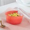 Borosil Colours Kube Pink Round Klip N Store Glass Container 240ml