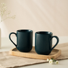 Borosil Porcelia Flute Mug Moss Set of 2 (350ml x 2)