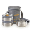 Borosil Mealmate Stainless Steel Lunch Box Set of 3 Tall